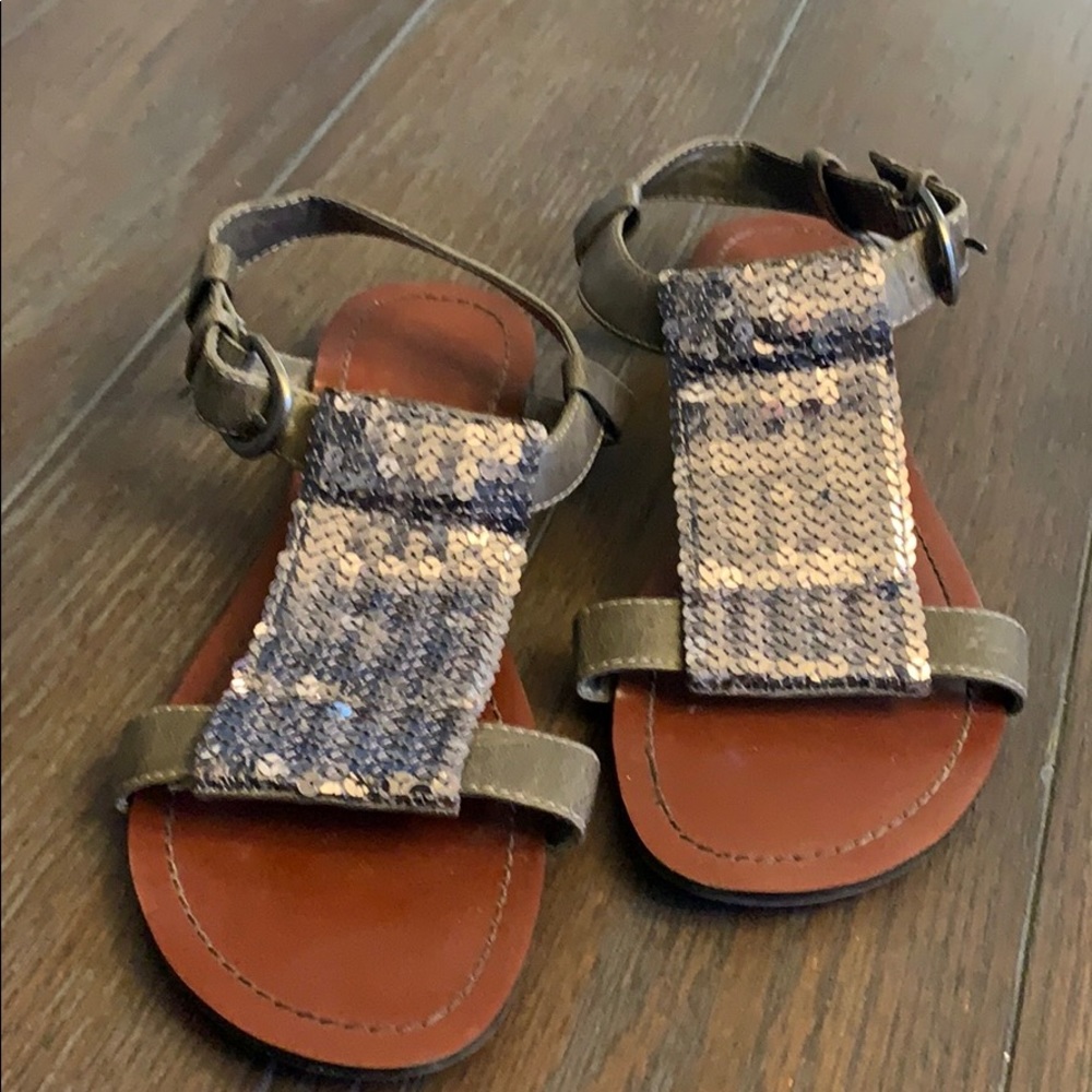 Sequin sandals
